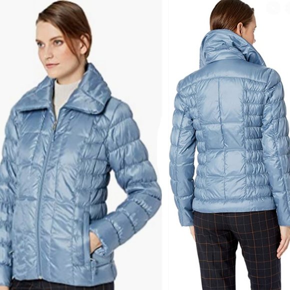 KENNETH COLE NY Quilted Duck Down Packable Puffer Coat - Picture 12 of 13